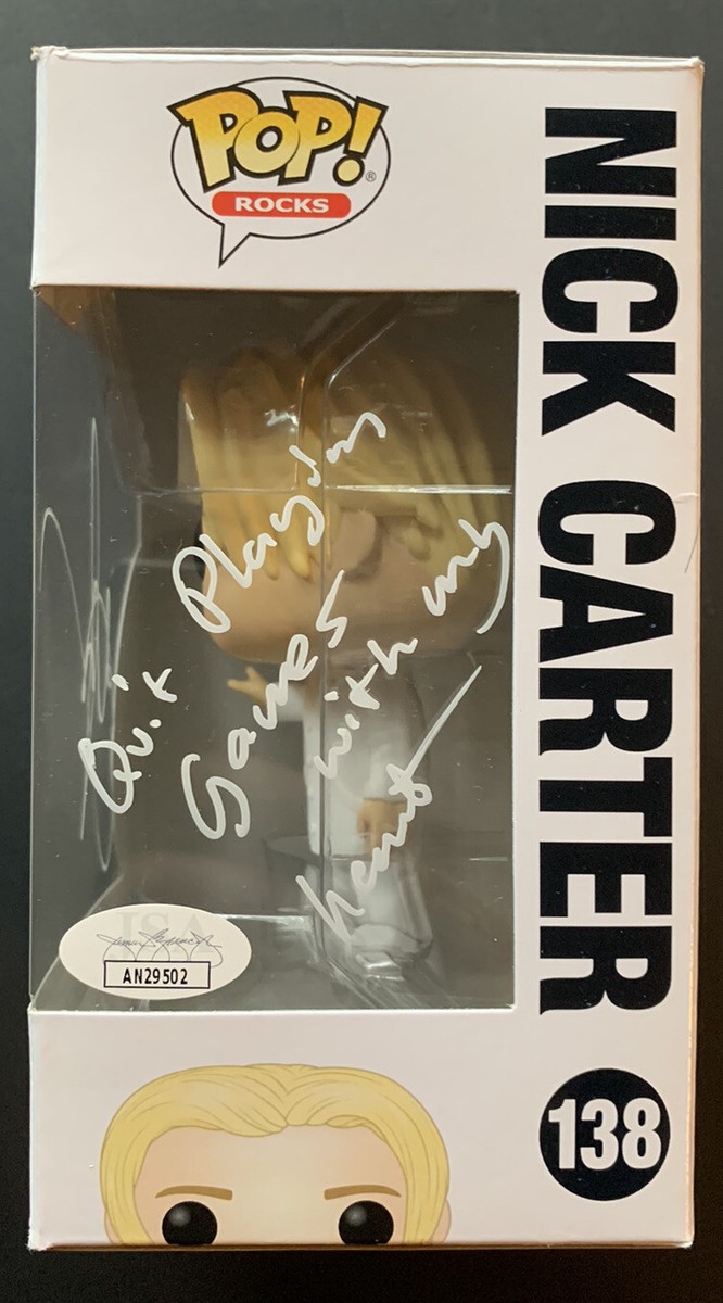 Nick Carter サイン Nick Carter Signed Funko POP #138 Backstreet Boys JSA COA