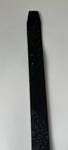 Leather Island By Bill Lavin Studded Black Leather Belt 3-LI 3053 Size 32 - Picture 12 of 14