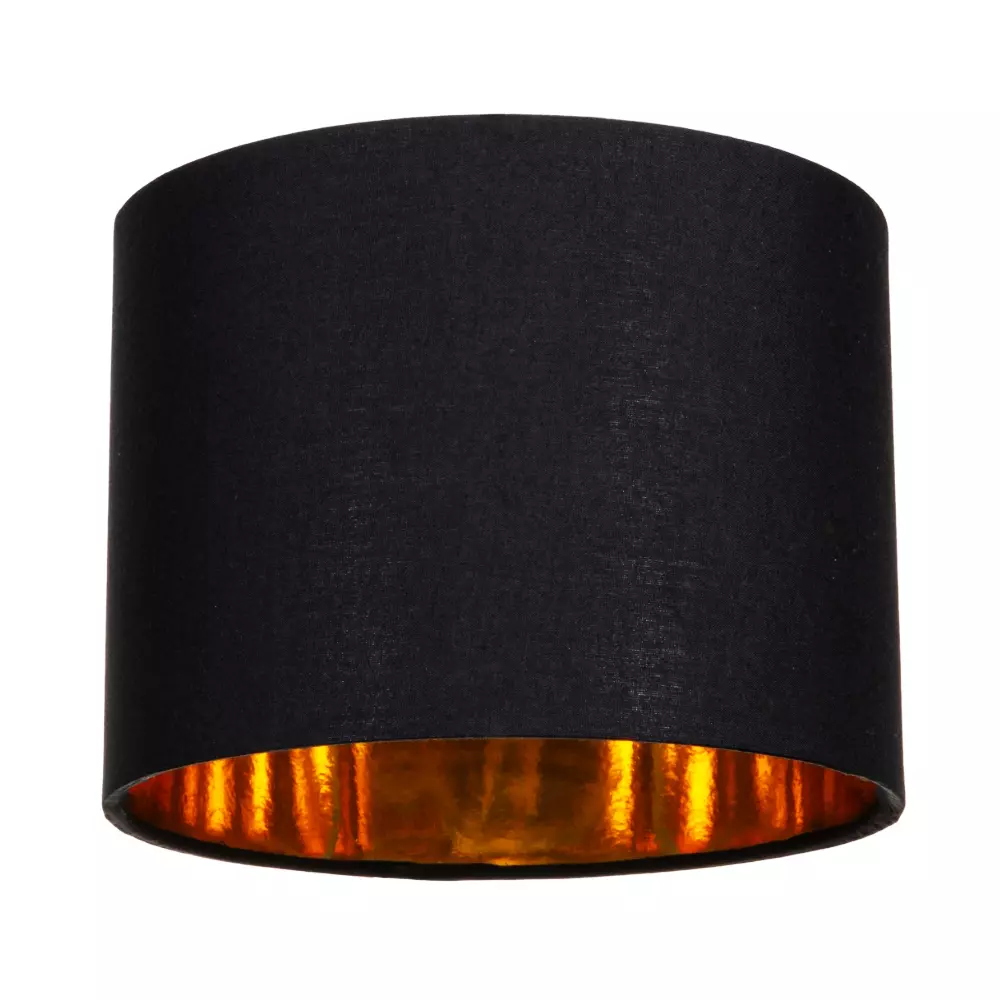 Small black drum lamp shade deals