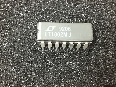 (1 PC)  LINEAR TECH  LT1002MJ   OP-AMP,DUAL,BIPOLAR,DIP,14PIN,CERAMIC