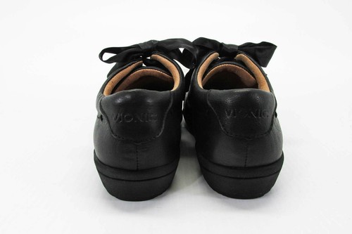 Vionic Women Sneaker Lindsey Size 7M Black Leather Athletic Shoe Pre Owned xq - Picture 6 of 12