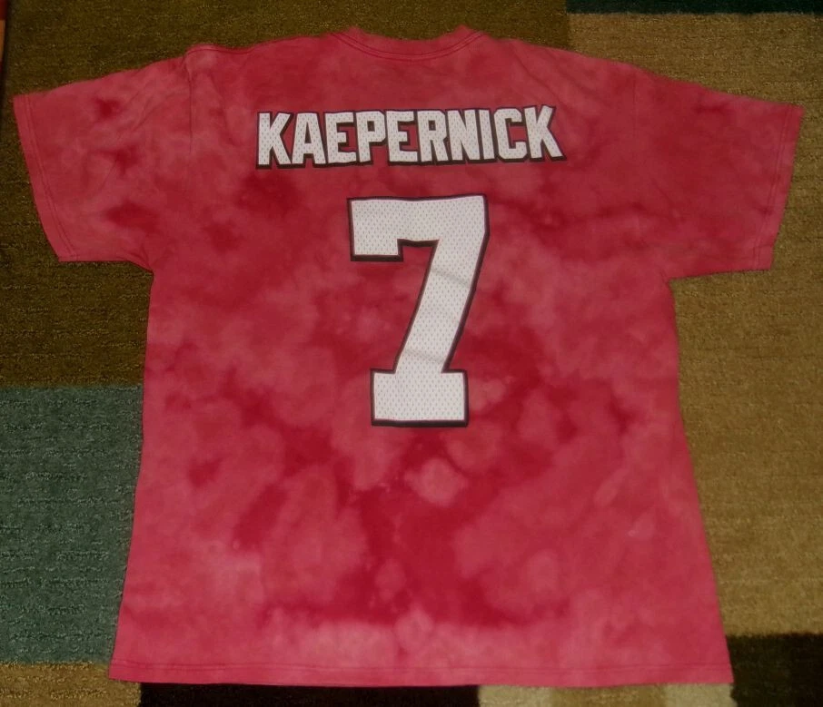 AUTÉNTICA Majestic COLIN KAEPERNICK San Francisco 49ers CAMISETA TIE DYE XL Foto 2 de 4
