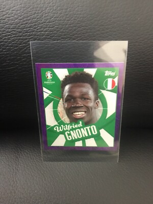 Topps UEFA EURO 2024 Germany Sticker Wilfried Gnonto ITA PTW Purple