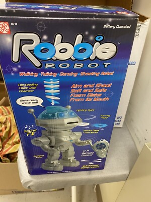 ROBBIE ROBOT: talking dancing toy w box ABL Innovation 2004