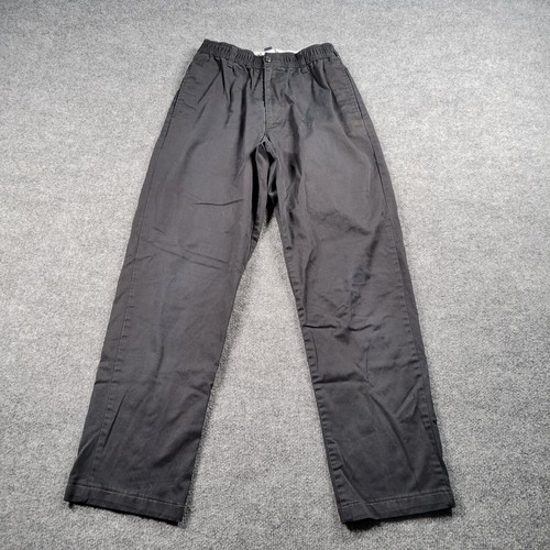 Lands End Pants Mens 32 Blue Straight Leg Chino Flat Front Casual Pockets