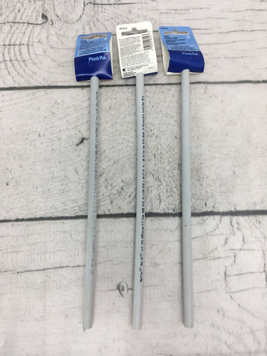 Lot of 3 ~ Plumb Pak PP70-4 Poly Supply Toilet Tube, 3/8 x 12"