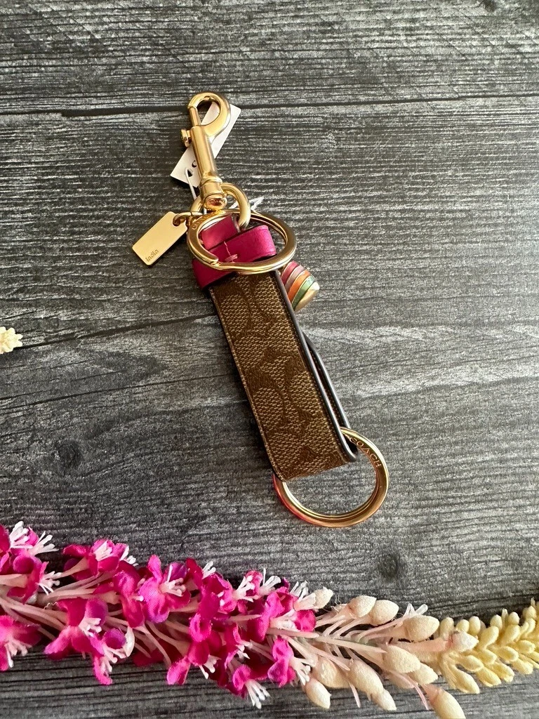 Snap Leather Flower Charm