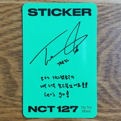 Taeil Official Photocard NCT 127 The 3rd Album Sticker Genuine