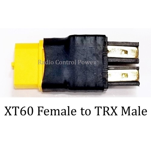 RCP Adapters Fits TRX Male to XT60 Female or Fits TRX Female to XT60 Male NoWire - Picture 2 of 11