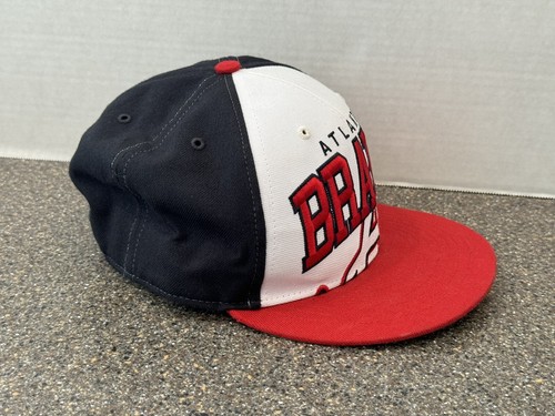 Atlanta Braves MLB Baseball Up Close Logo 47 Brand Retro Style Snapback Cap Hat - Picture 5 of 10