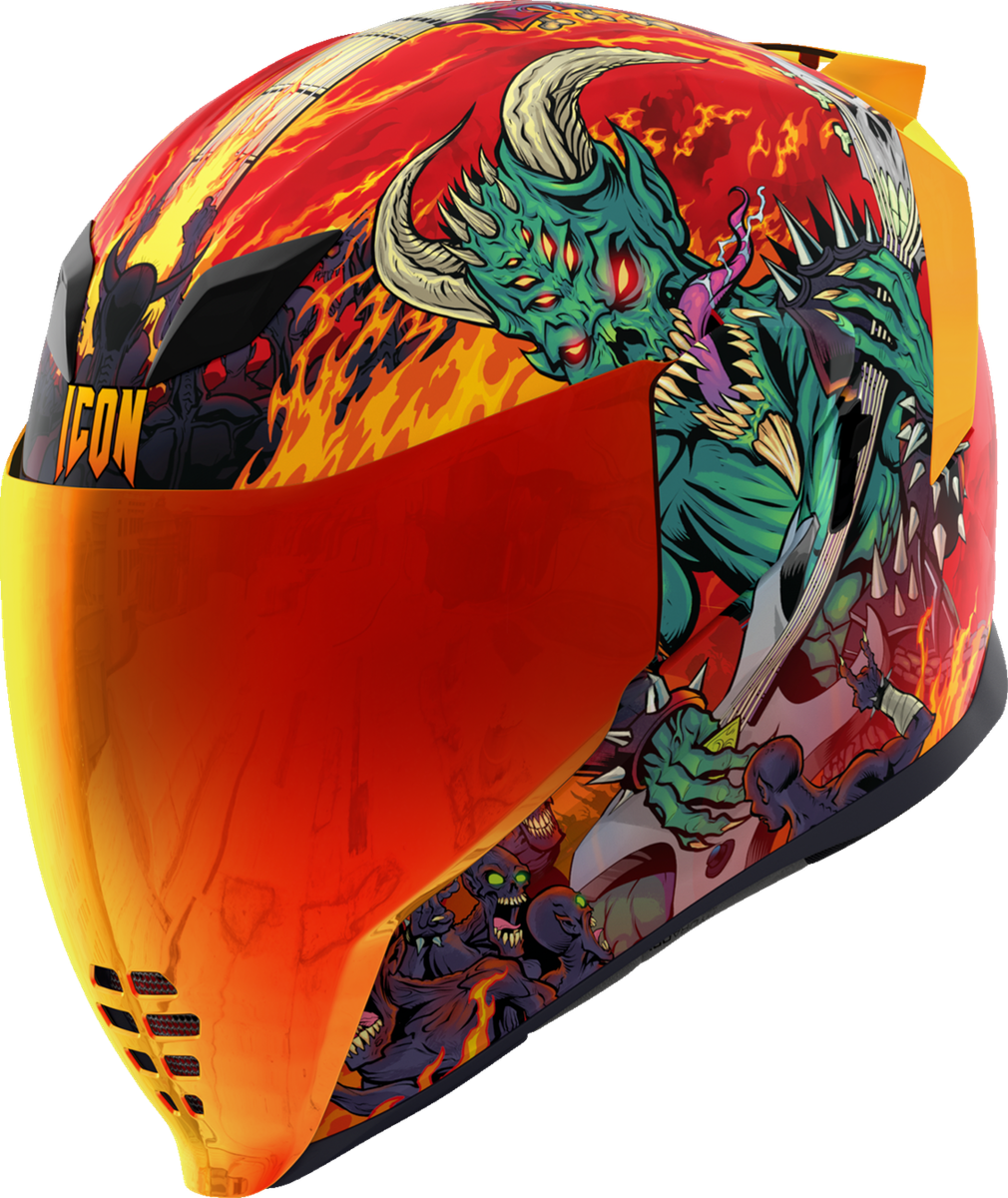Icon Airflite MIPS Full Face Motorcycle Helmet Blegh Red