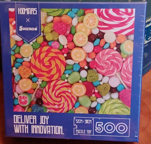 Puzzle 500 Stck. Spielzeug Süßigkeiten Lolli Pops Kaugummi Tropfen Neu Versiegelte Box Susengo - Bild 6 von 10
