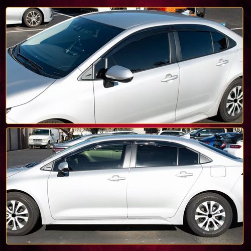 2020-24 Toyota Corolla Out-Channel Auto-Visor Side Window Rain Deflector Black Q - Picture 4 of 11