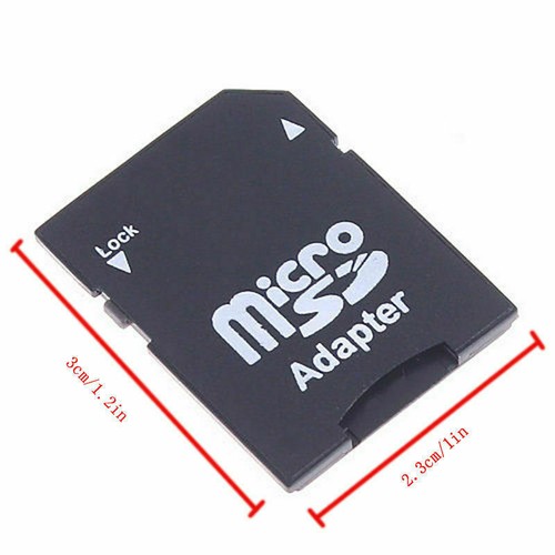 Converter MICRO SD to SD CARD ADAPTER READER SDHC SDXC MEMORY CARD - Picture 2 of 5