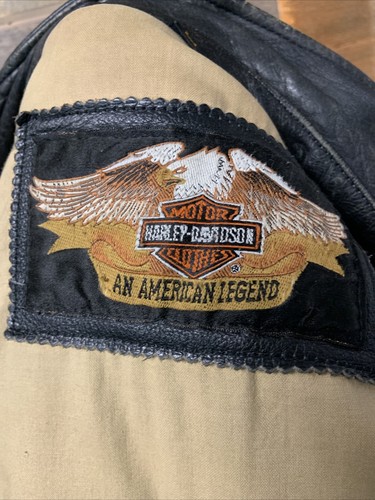 Vintage Harley Davidson Leather Moto Drifter Jacket Metal Masterpieces VTG - Picture 12 of 12