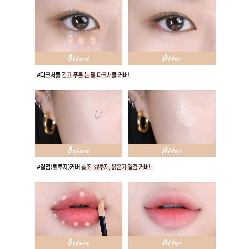 PERIPERA Double Longwear Cover Concealer 5.5g K-Beauty - Image 4 of 4