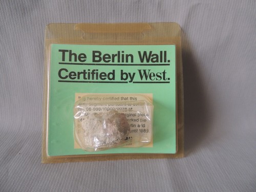 The Berlin Wall Certified by West 1989 - Picture 2 of 9