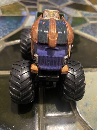 Hot Wheels Marvel Monster Jam THANOS Monster Truck Die Cast 1:64 Collectible Toy - Picture 5 of 7