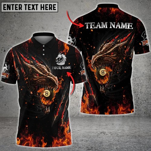 Billiards Shirt Pool Jesus Savior Fire Dragon Eagle Team Championship - AU Stock - Bild 5 von 17