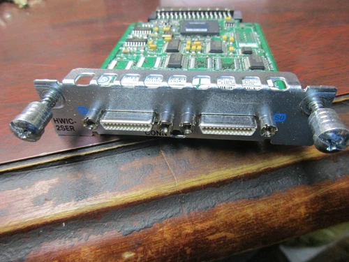 Cisco HWIC-2SER 2-Port High Speed Serial WAN Interface Card.