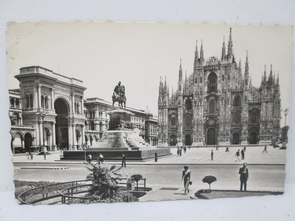 Tirage Argentique Vintage – Piazza Del Duomo, Milano – Circa 1930 – Carte Postale