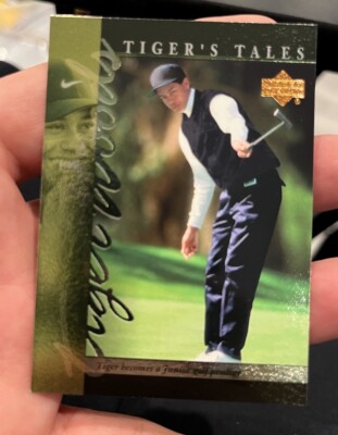 Tiger Woods 2001 Upper Deck Tiger's Tales #TT1 Junior golf prodigy