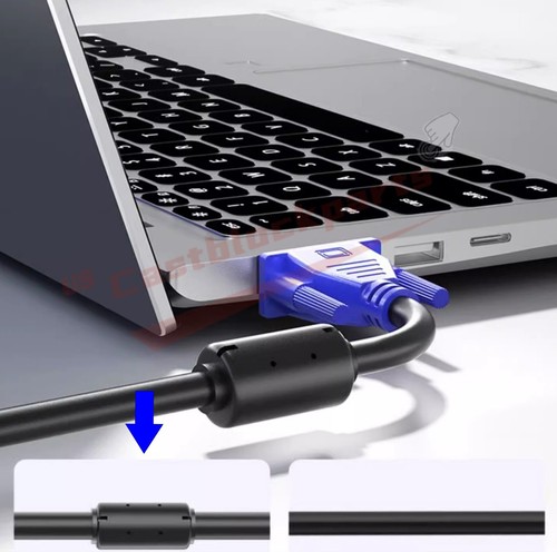 HDMI Male to VGA Male Video Converter Adapter Cable for PC DVD 1080p HDTV 1.5M - Picture 7 of 9