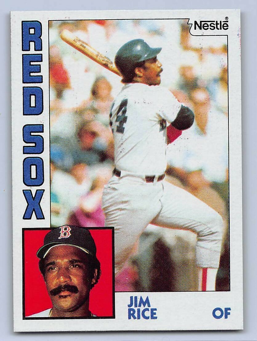 1984 JIM RICE - Topps "NESTLE" Baseball Card # 550 - BOSTON RED SOX