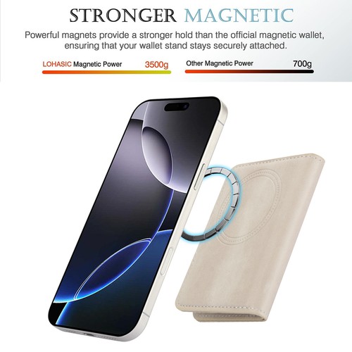 2-in-1 Leather Flip Wallet Magnetic Case Fr iPhone 16 Pro Max/16E/15/14/13/12/11 - Picture 23 of 66