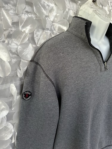 Polo Ralph Lauren Herren Large Logo hellgrau/grau Wendepullover mit 1/2 Reißverschluss - Bild 5 von 7