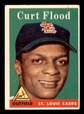 1958 Topps Baseball #464 Curt Flood VG/EX *d2