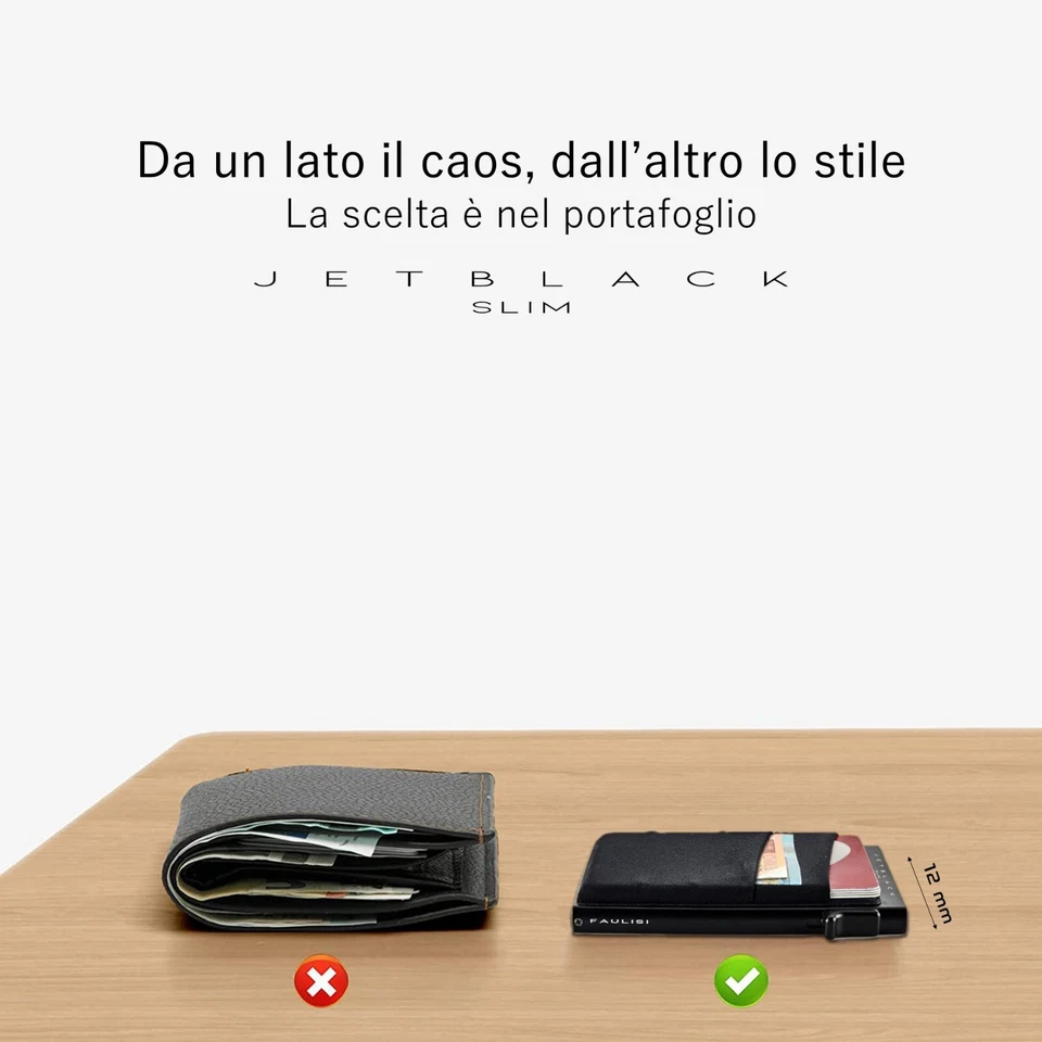 Portafoglio Uomo Porta Carte di Credito RFID Sottile Slim Gadget BMW M Sport M3 - Immagine 3 di 4