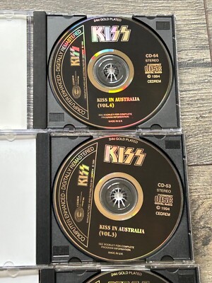 KISS 4 CD Gold Box Set Australia 1980 Unmasked Concert Tour