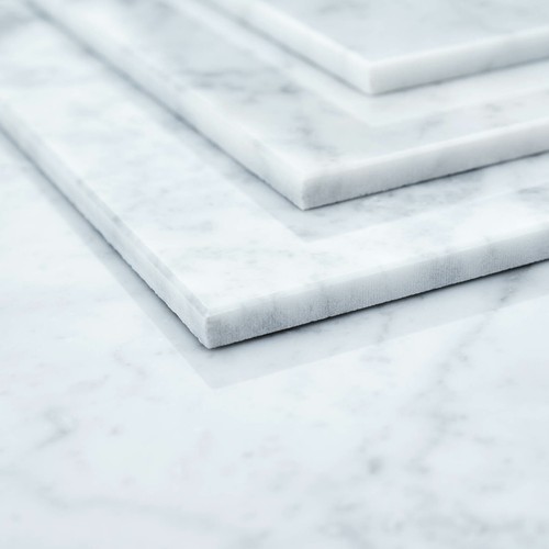 Piastrelle per pareti e pavimenti in marmo BIANCO CARRARA BIANCO LUCIDO (LUCIDO) CAMPIONE - Foto 3 di 7