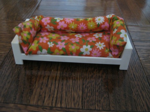 FISHER-PRICE VINTAGE 1970’S DOLL HOUSE DECORATOR LIVING ROOM'S SOFA - Picture 4 of 7