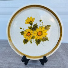 Mikasa Stone Manor MELISSA Dinner Plate F5811 Yellow Flowers Vintage!