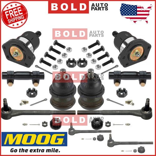 MOOG Steering Tie Rod Ends Upper Lower Ball Joints Kit 10 PCS Set For Chevelle - Picture 7 of 10