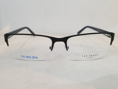 TED BAKER B350 eyeglasses Frame Black MEN 59mm half rim EXTRA LARGE - Picture 3 of 3