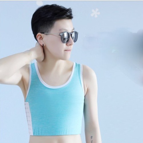 Soft Les Lesbian Undershirt Top FTM Tomboy Breast Chest Binder Vest Tank Top Fit - Picture 9 of 19
