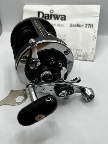 Vintage Diawa Sealine 27H Fishing Reel Immaculate Condition With Box Papers Tool - Picture 4 of 8