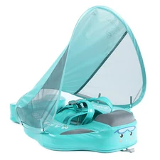 Mambobaby Float with Canopy Non-Inflatable Baby Float for Infant Swimming Floats