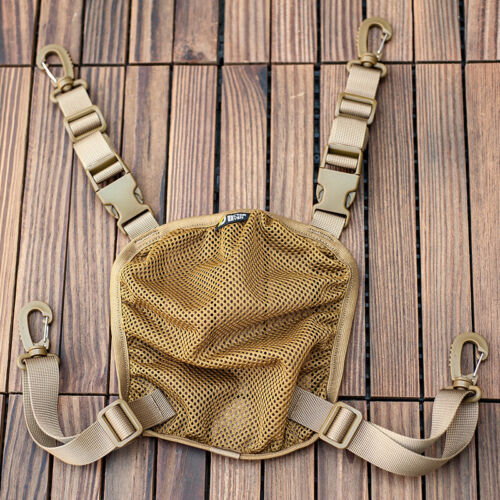 Tactical Helmet Bag Multi-Purpose Molle Storage Carrying Pouch Net Pocket - Picture 11 of 11