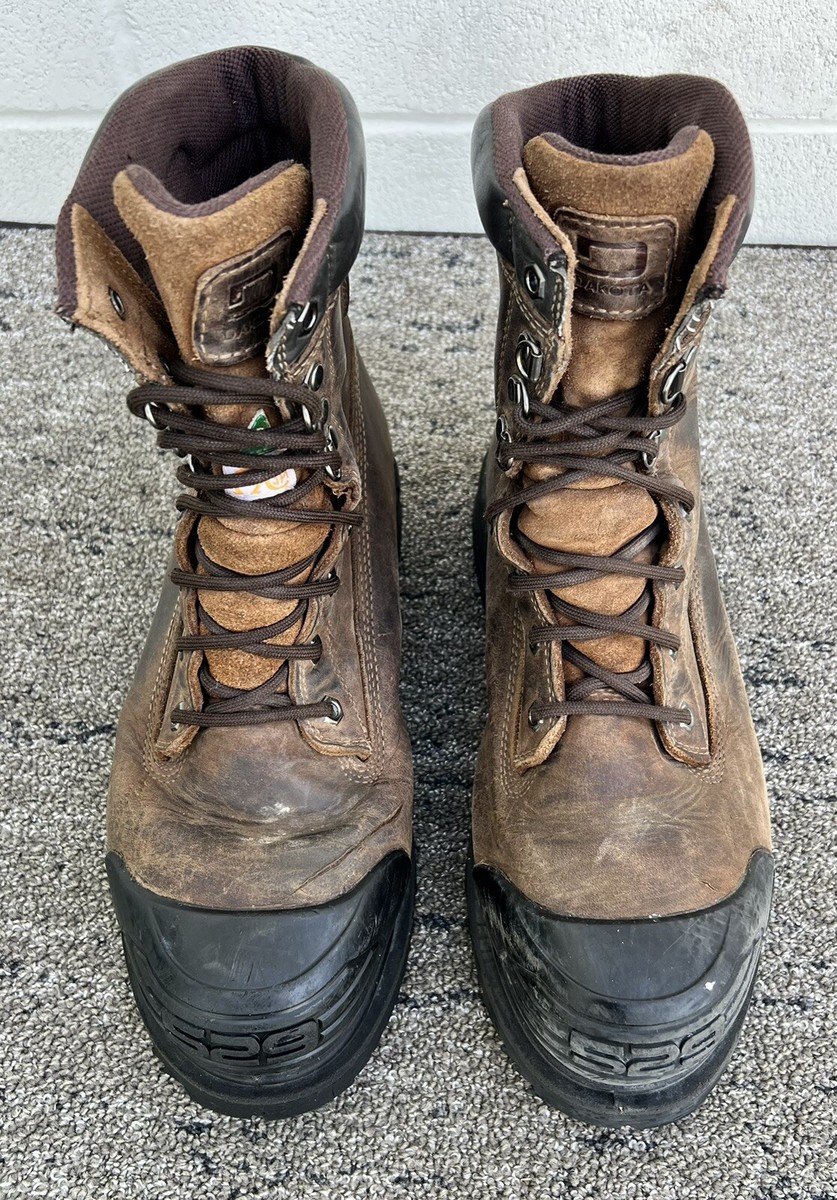 Dakota Work Boots 529 Steel Toe & Plate Brown Leather Anti