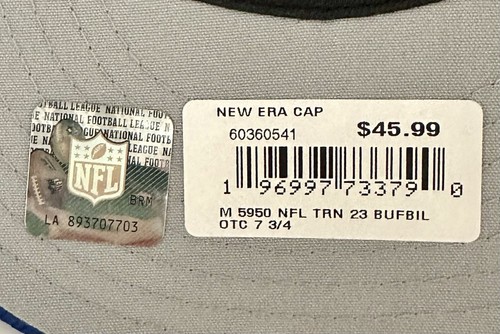Buffalo Bills New Era NFL 2023 Training Camp 59FIFTY Hat Size 7 3/4 ~ Royal Blue - Picture 10 of 13