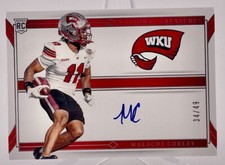Malachi Corley 2024 National Treasures NCAA No.TL-MC #34/49 Auto Rookie Card