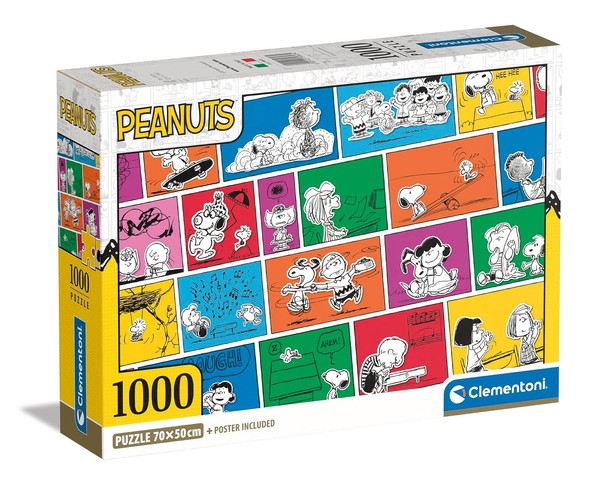 Clementoni 39803 Peanuts 1000 Pieces, Jigsaw Adults, Comic Puzzle-Made In Italy-image