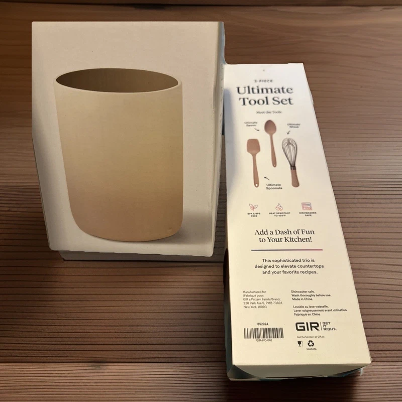 GIR Silicone Kitchen Tool Set 3-Piece with Holder