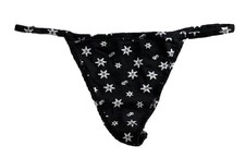 PINK Victoria s Secret Snowflakes V-string Panty Size Medium NWT