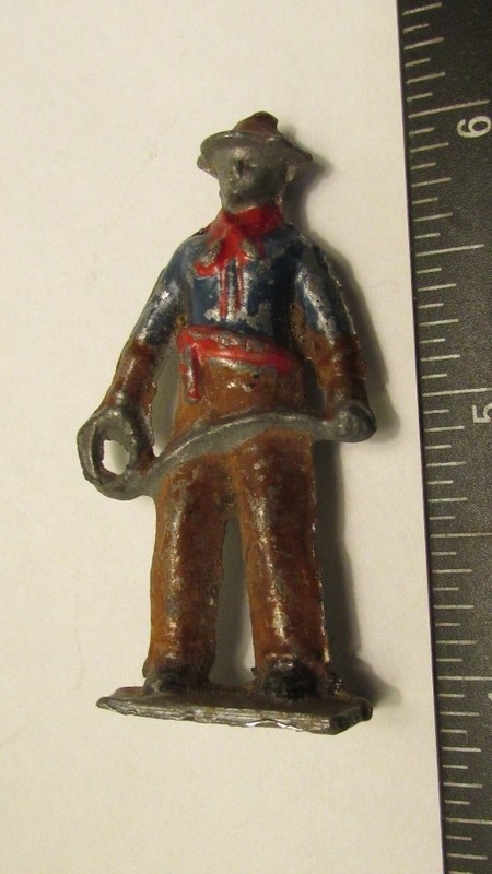 Vintage lead cowboy figurine