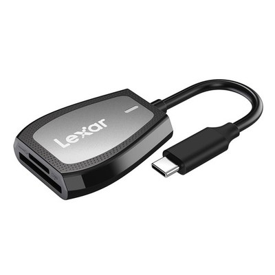 Professional USB 3.2 Type-C Dual-Slot Reader, Supports SD and microSD UHS-II ...